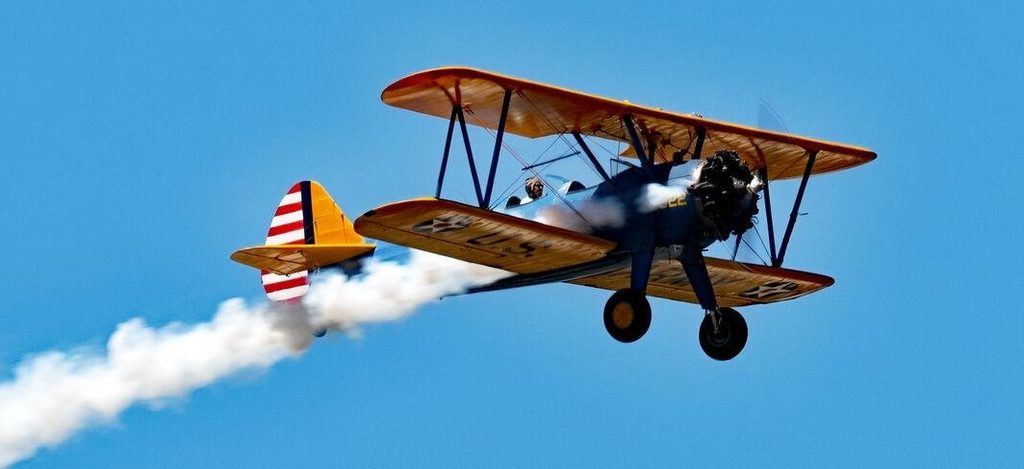 Aerobatic Biplane Tampa Bay flight in a classic Stearman